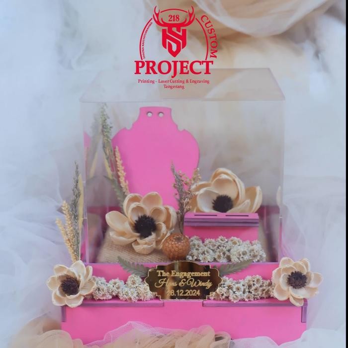 Bisa E-Faktur Kotak Perhiasan Seserahan Rustic
