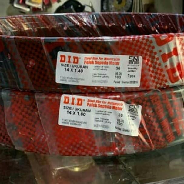 PAKETAN VELG BESI JARI- JARI DID UK 140 RING 14 DAN 140 RING 14 BLACK