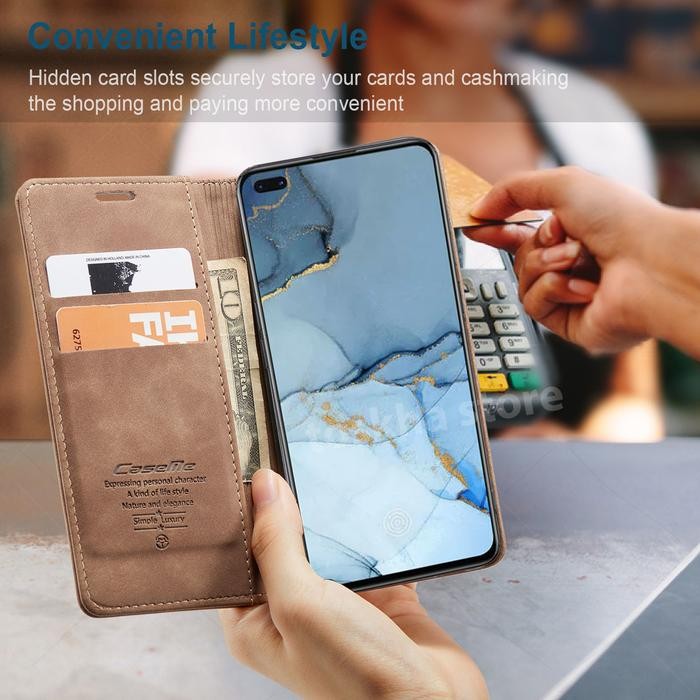 Oppo Reno 3 Pro 3Pro Caseme Flip Case Leather Cover Dompet original