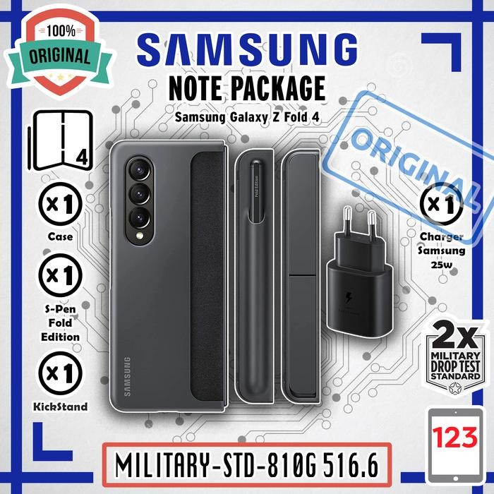 Case Samsung Z Fold 4 Fold4 Note Package Starter Kit Charger S-Pen Pen
