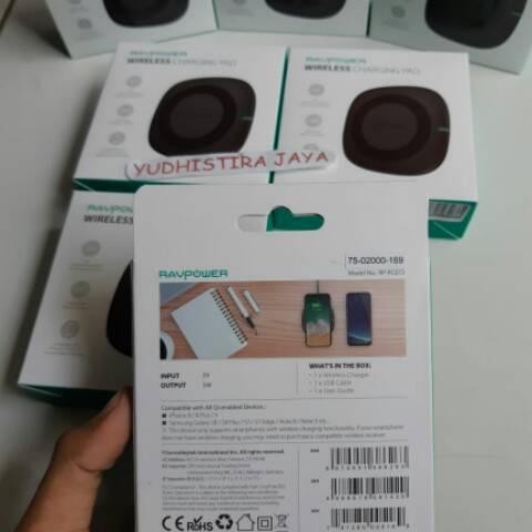Khusus Gosend Ravpower 5W Wireless Charger 5W Android Pc072 Powerbank Wireless Resmi