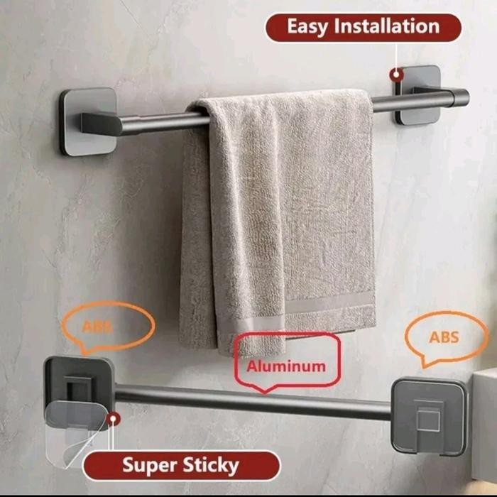 Ikea Livien - Gantungan Handuk Kamar Mandi Tanpa Bor / Rak