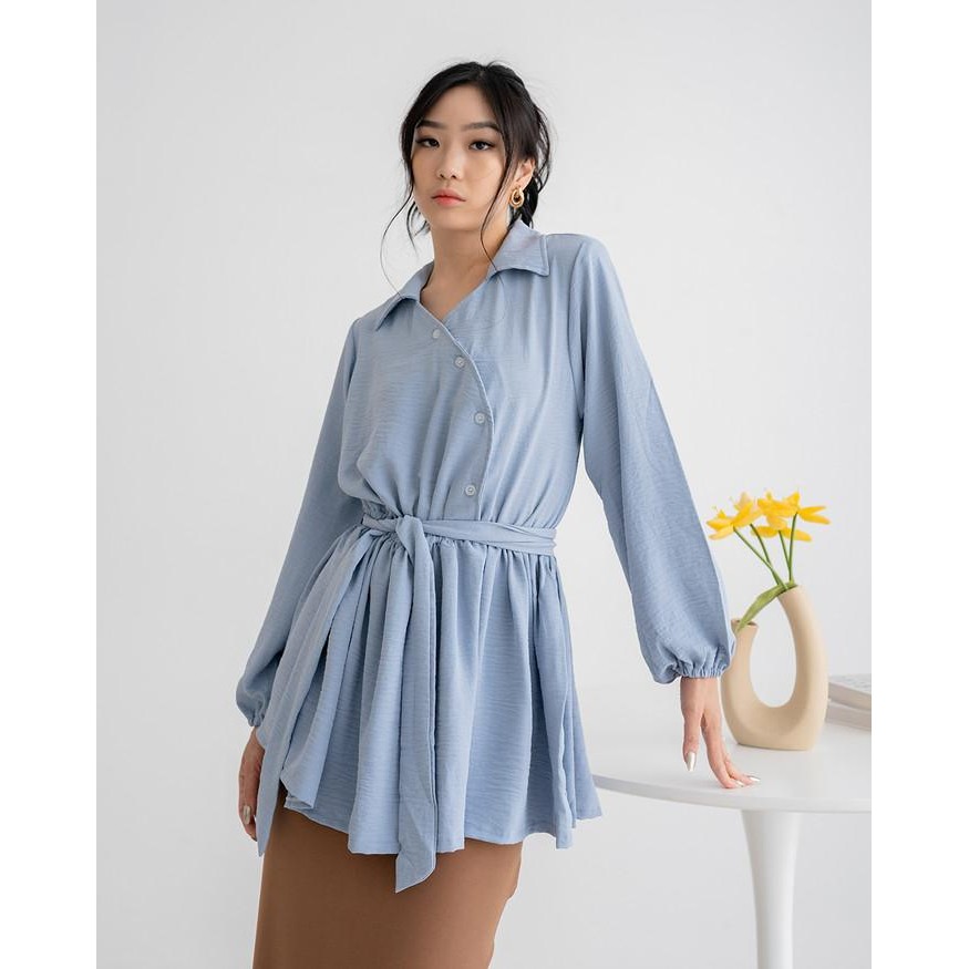 Atasan Wanita Nzinga AYU blouse korean style crinkle