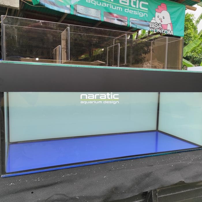 AQUARIUM 100X40X40 8MM & TOP FILTER KACA