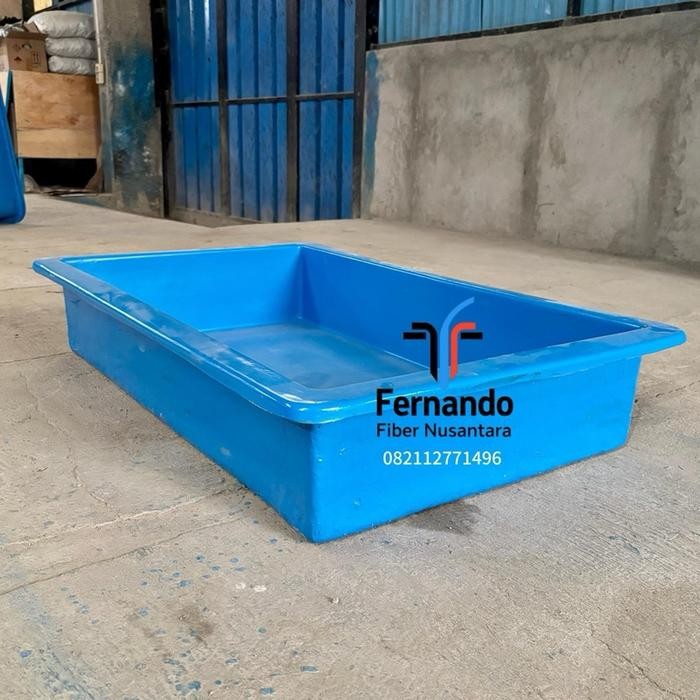 BAK FIBER KOTAK / KOLAM FIBER PERSEGI 100 X 60 X 20 CM