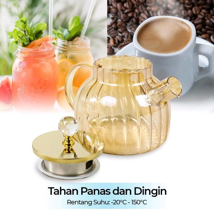 TEKO KACA UNIK AESTHETIC TAHAN PANAS TEKO KACA UNIK