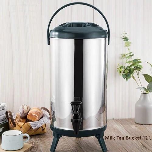 TERMOS 10 LITER DISPENSER TEH KOPI WATER JUG MILK TEA JAR STAINLESS