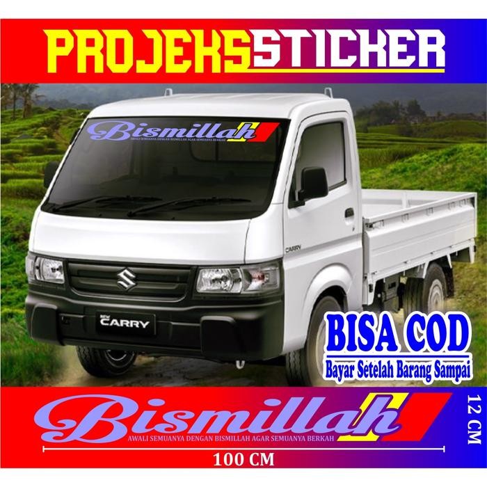 Cutting Stiker Mobil Variasi Kaca Depan Mobil Kata Kata Truk Canter