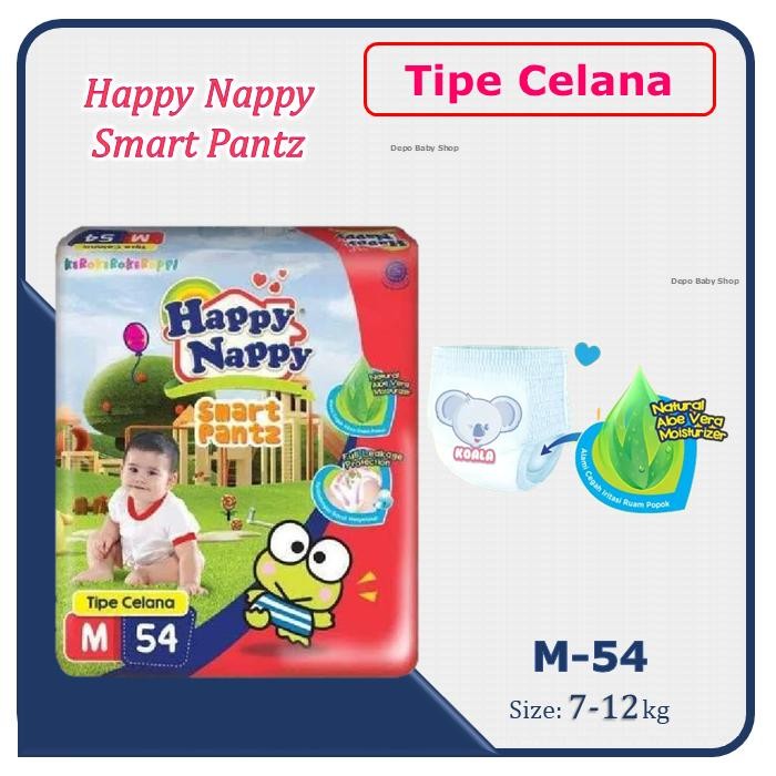 Happy Nappy Smart Pants M54 Popok Celana Happy Nappy M 54