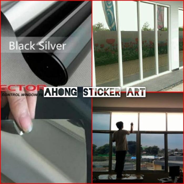 kaca film black silver/kaca film sparta/kaca film oneway/kaca film one