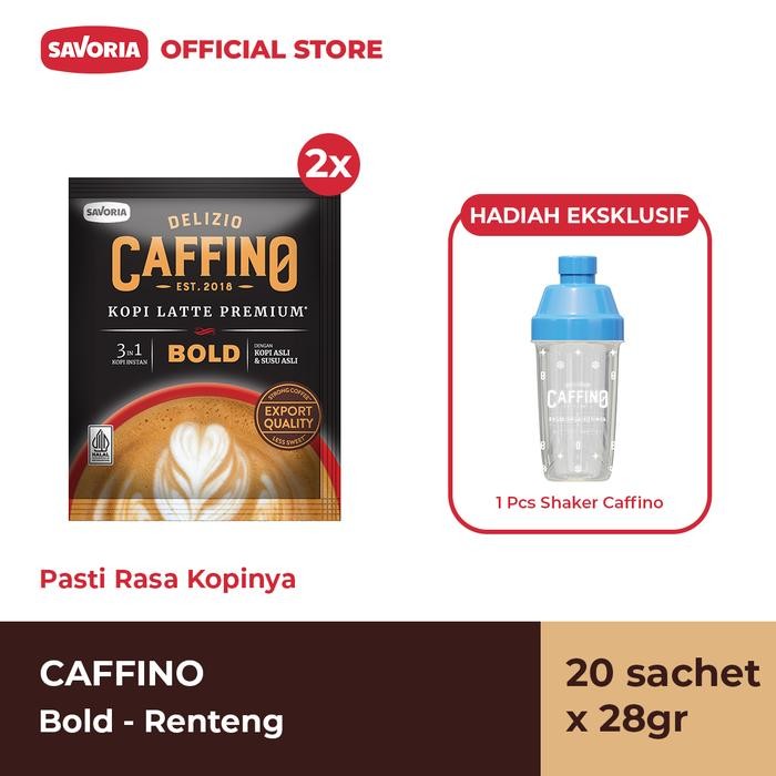 

Caffino Bold Renteng - 20 Sachet x 28g + Shaker Caffino