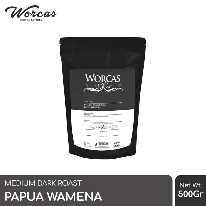 

Kopi Arabica Papua Wamena 500 Gram (Biji/Bubuk) Worcas Coffee