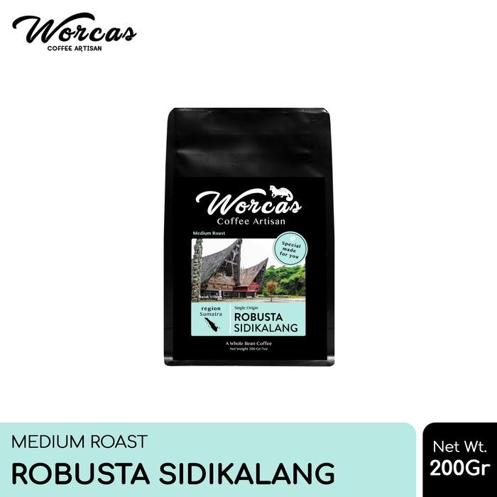 

WORCAS Kopi Robusta Sidikalang 200gr - Medium Roast