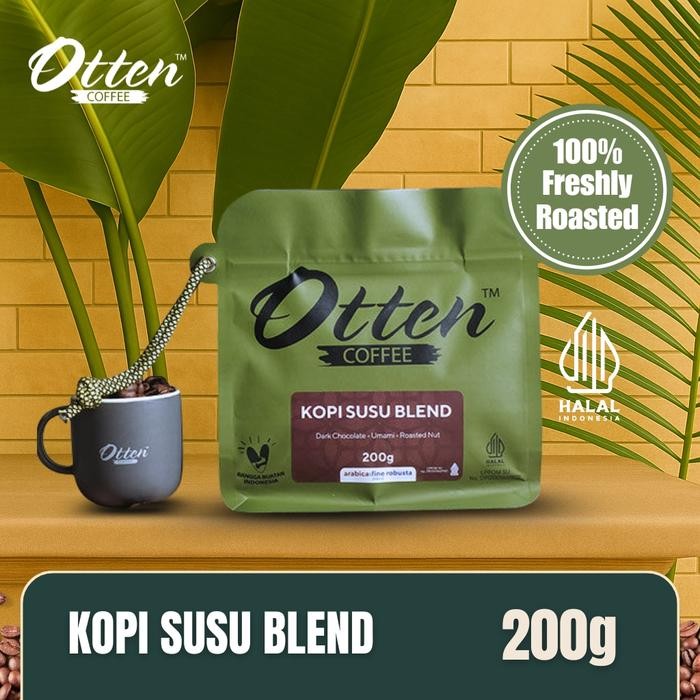 

Kopi Susu Blend 200gr - Biji / Bubuk Kopi House Blend Otten Coffee