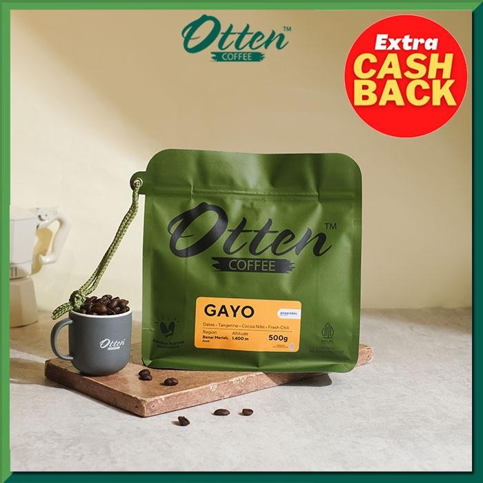 

Kopi Arabica Aceh Gayo Anaerob Natural 500g - Biji / Bubuk Kopi Otten Coffee