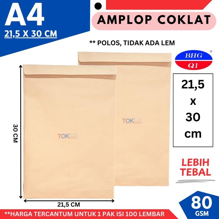 

AMPLO COKLAT 80GR UKURAN A-4 (1PACK ISI 100LBR) KODE 1401