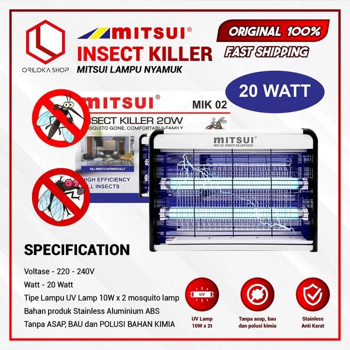 Lampu Nyamuk / Insect Killer - Pest Killer MITSUI 40 Watt MIK 02