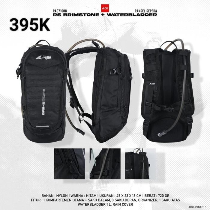 Tas Sepeda Arei Brimstone + Waterbladder Original - Hydropack Rei Brimstone include Waterbladder