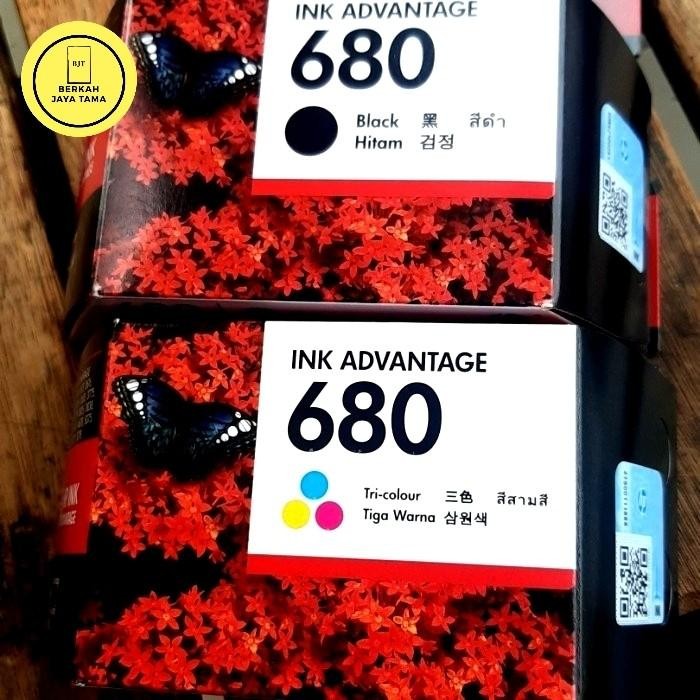 Tinta HP 680 Black Dan Color Printer HP Deskjet 2135 3635 Cartridge