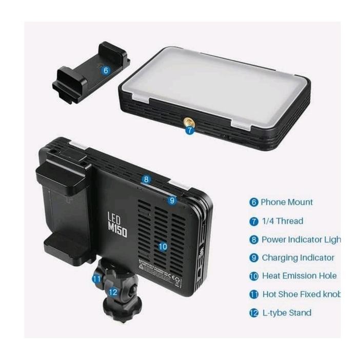 Led Godox M150 Video Light Vlog Smartphone M 150