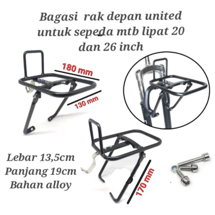 Rak Bagasi Depan Sepeda Rak Alloy Bagasi Alloy Rak Depan Sepeda #Gratisongkir