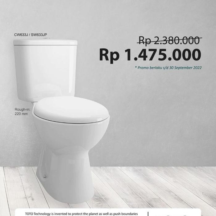 KLOSET Duduk TOTO CW633j / Closet Duduk CW 633J / CW 633 J