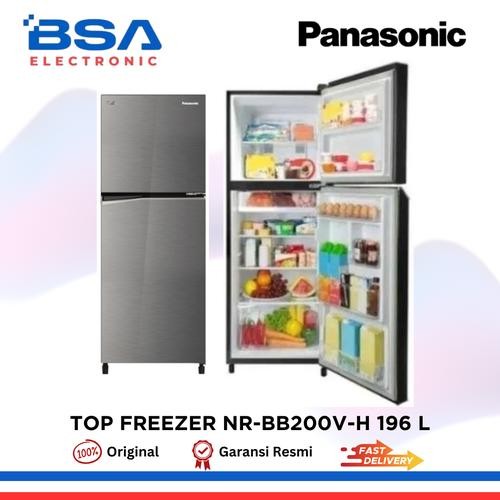 PANASONIC NR-BB200V-H Kulkas 2 Pintu 196 L