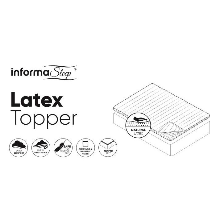 Topper Kasur DURA LATEX TOPPER 120X200X4 CM