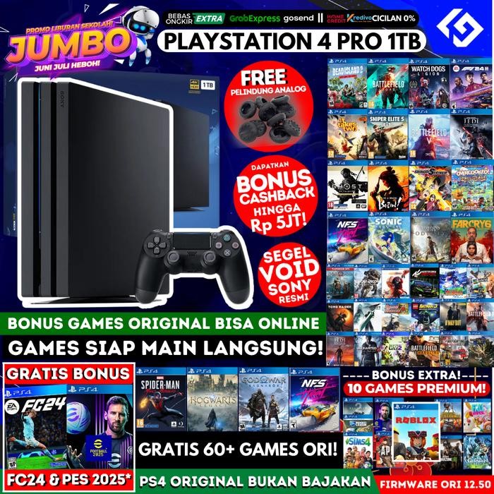 PS4 Pro 1TB Ori dan Bergaransi/Playstation/Bukan PS 4 bukan Slim Fat
