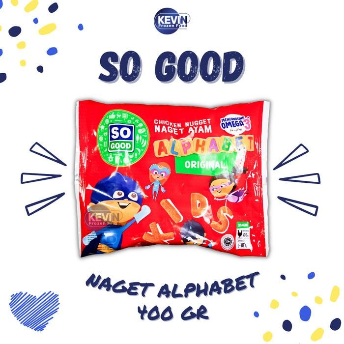 

(Expert) So Good Naget Ayam Alphabeth 400 gr / Chicken Nugget Bentuk Huruf ABC