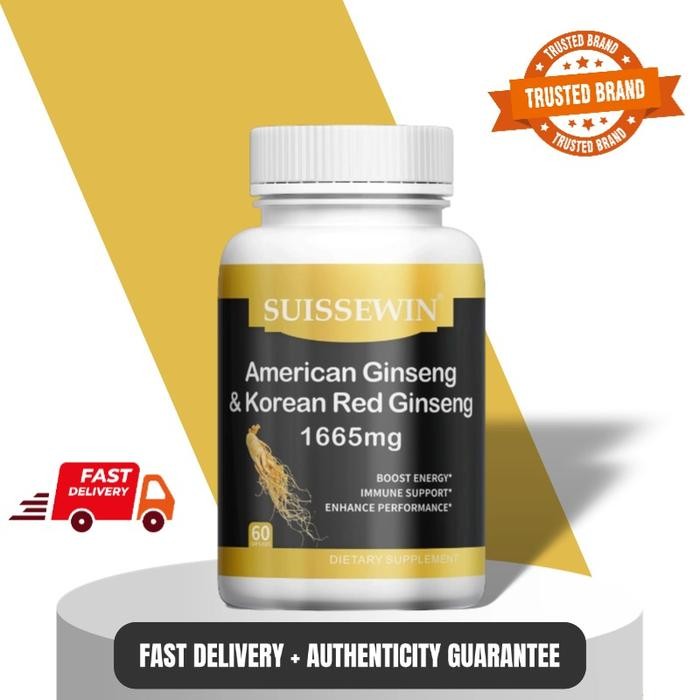 Ginseng Amerika & Ginseng Merah Korea - Meningkatkan Stamina, Vitalitas, dan Imunitas