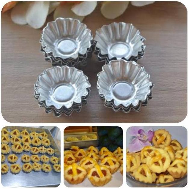 Cetakan nastar keranjang pie mini nastar bunga 10 kodi