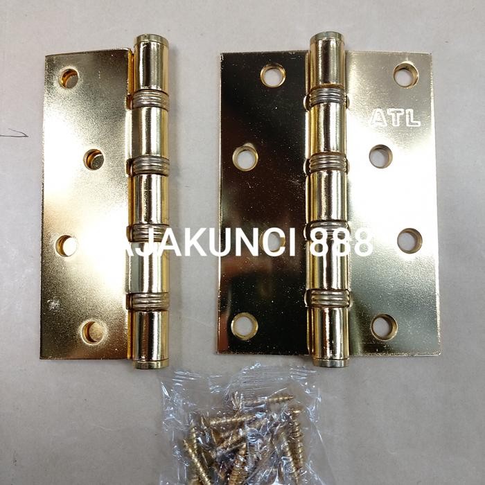 Engsel Pintu Kuning 4In / Engsel Pintu / Engsel