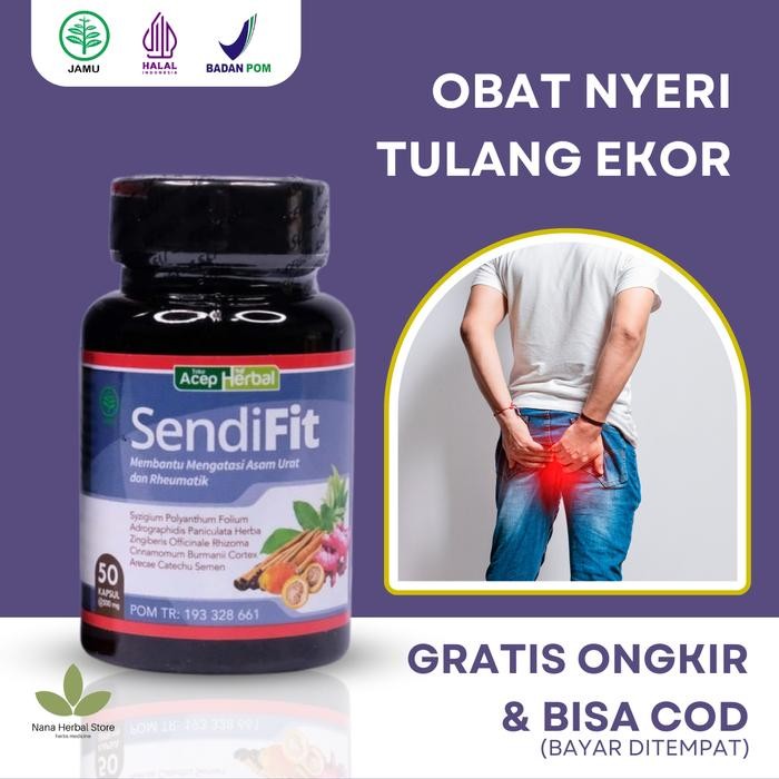 Sendifit Suplemen Herbal Atasi Nyeri Bokong Sakit Tulang Ekor Isi 50