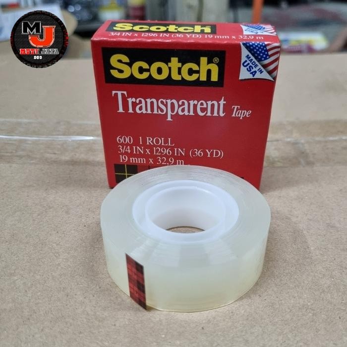 

Stok Baru Scotch 3 M Transparent Tape 600 Selotip Bening