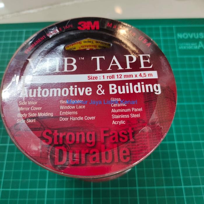 

Stok Baru DOUBLE TAPE 3M VHB AUTOMOTIVE 4900 SIZE 12mm x 4.5m LEM PEREKAT MOBIL