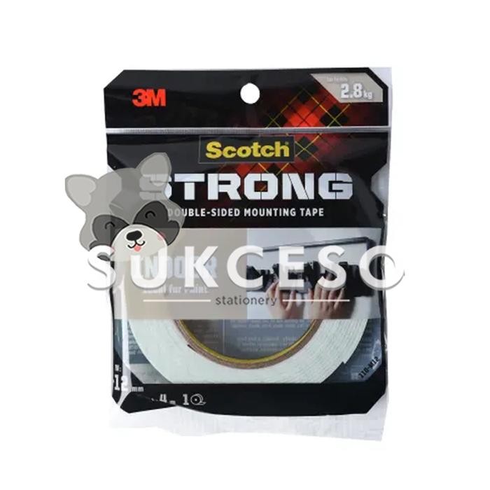 

Stok Baru 3M Double Mounting Tape 12mm X 4m (STRONG) Perekat Isolasi Indoor