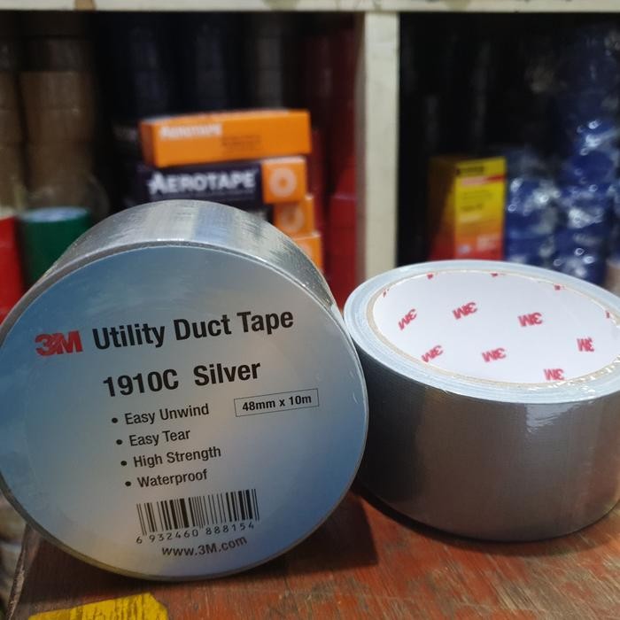 

Stok Baru Utility Duck tape 3M 1910C Silver 48mm 10m