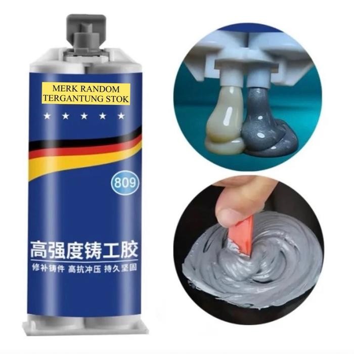 

Stok Baru Lem Besi AB Tahan Panas Industri Metal Logam Repair Glue Perbaikan