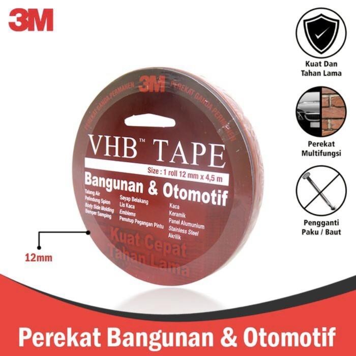 

Stok Baru Doubletape VHB Tape 3M 4900 12mm (Kecil) Ori 100%