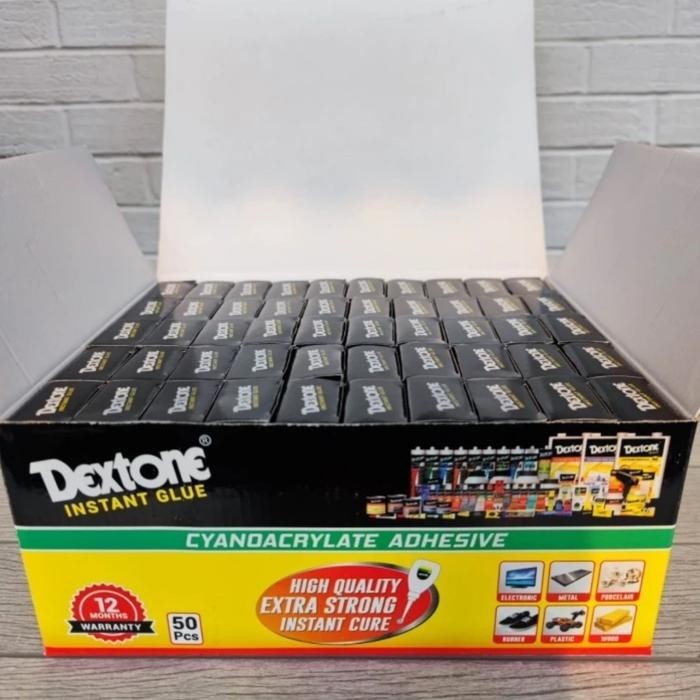 

Stok Baru Lem Korea Lem DEXTONE Instan Glue Adhesive 1dus 50pc
