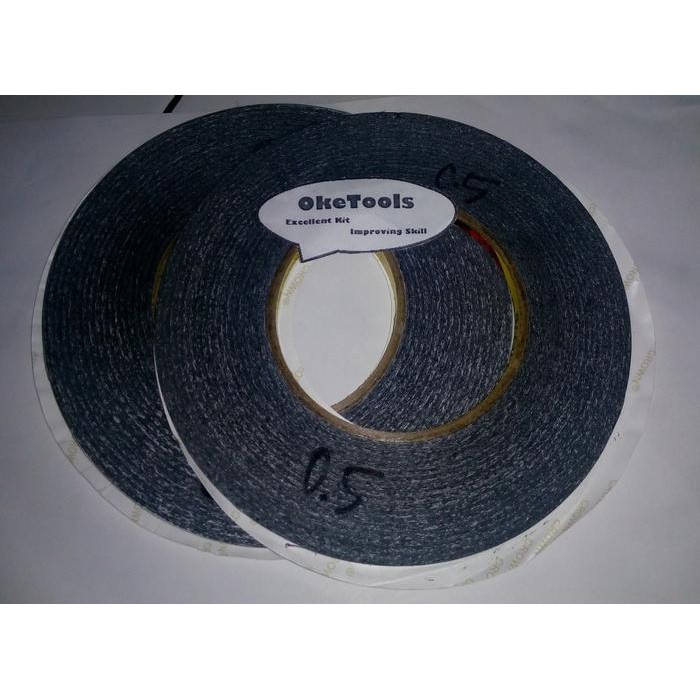 

Stok Baru Solasi Lakban Double Tape 3M Hitam 0.5cm