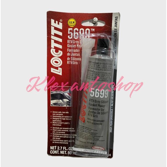 

Stok Baru Lem gasket packing loctite 5699 silicon gasket grey