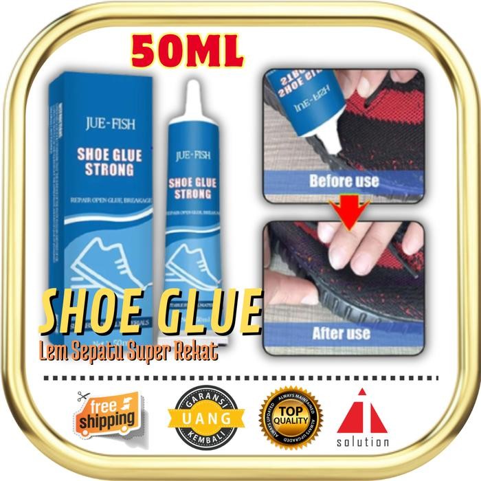

Stok Baru JUE-FISH Shoe Glue Strong 50ml - Lem Sepatu Super Kuat 50ml - Lem Gel