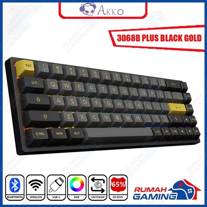 MECHANICAL KEYBOARD - AKKO 3068B PLUS V2 - 65% - 3 MODE - RGB