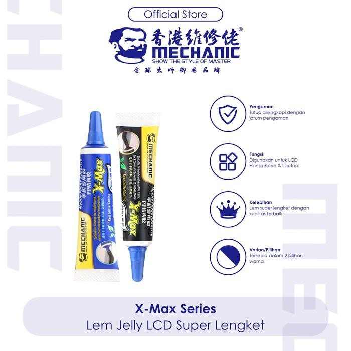 

Stok Baru Mechanic X-Max Lem Jelly Touchscreen LCD Lem Super Lengket Original