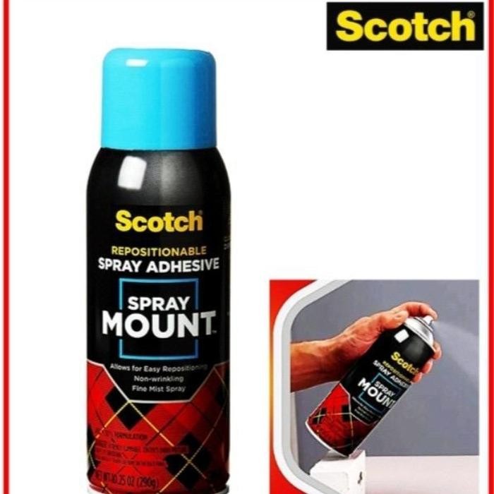 

Stok Baru scotch sprey mount 3M ADresive lem semprot 10,2 oz