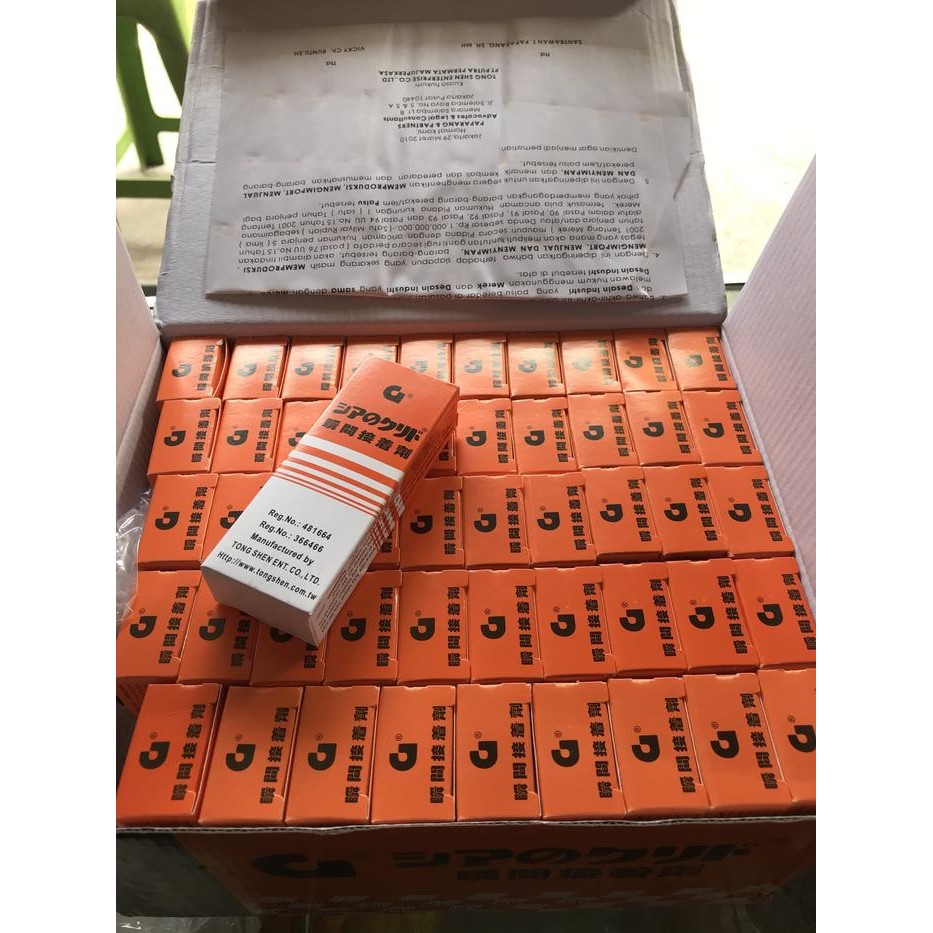 

Stok Baru Lem Korea G Lem Super / Lem Serbaguna 1 Dus isi 50