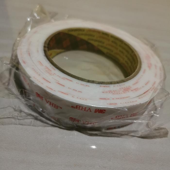 

Stok Baru 3M 4950 Heavy Duty Double Tape VHB White 24 mm x 4,5 m