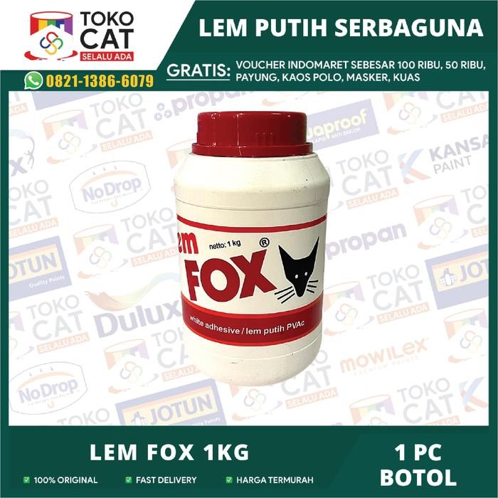 

Stok Baru Lem Fox Putih 500 GRAM/ Lem Kayu Putih Fox / Lem Putih / Lem Serbaguna